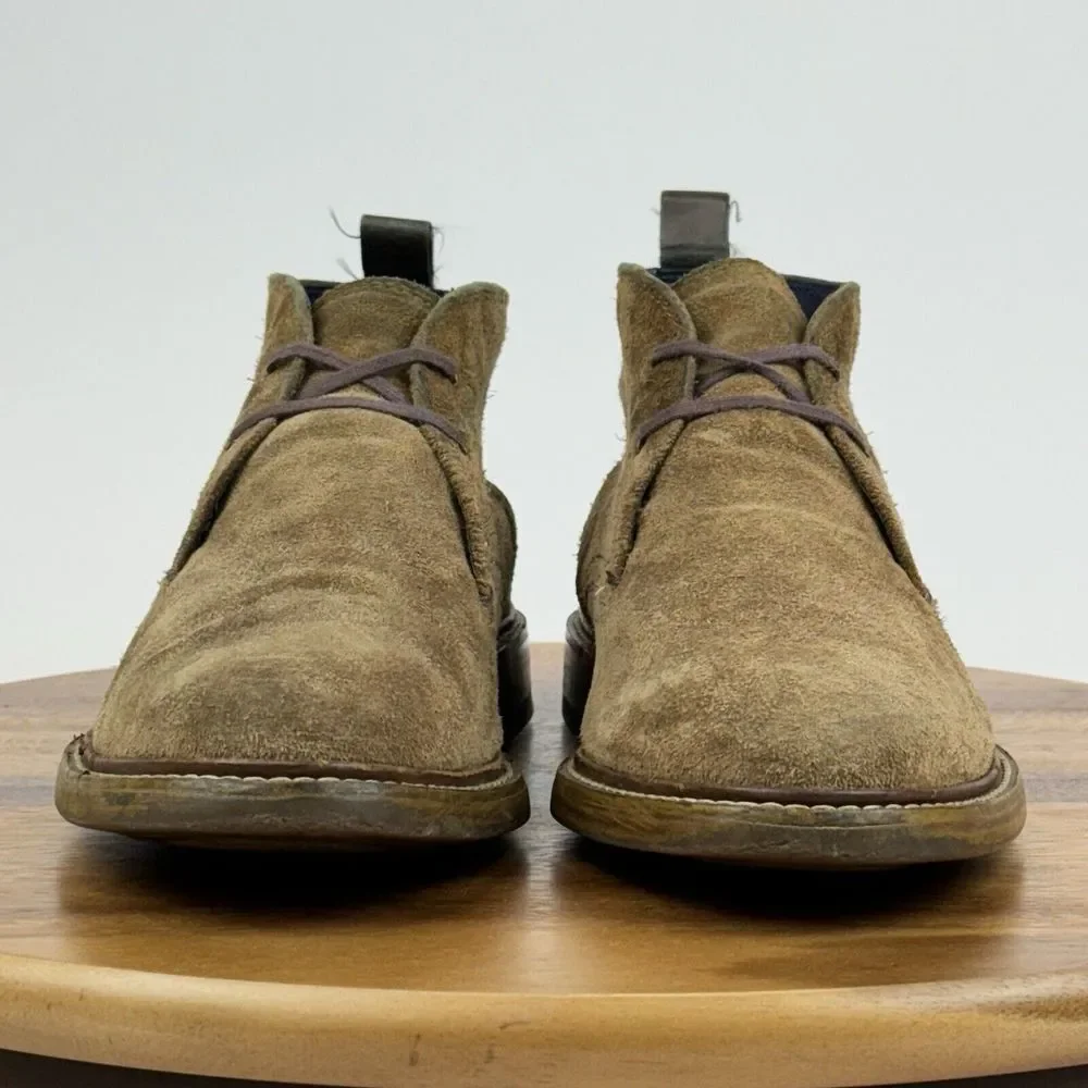 Mens Cole Haan Adams Grand Os Brown Leather Casual Chukka Ankle Boots Size 9.5 M